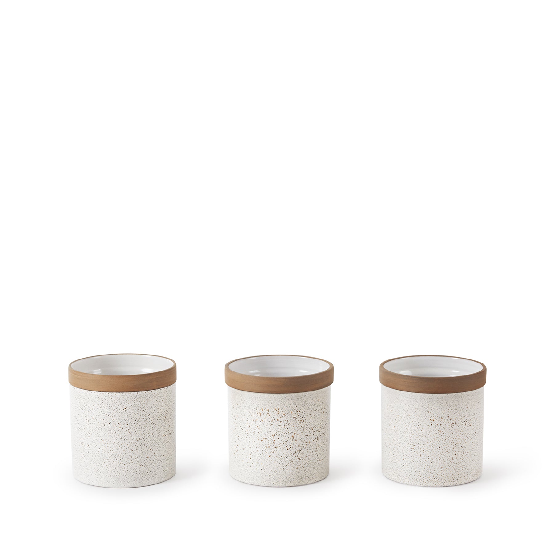 White and Brown Ceramic Utensil Holder - Kitchen Countertop Organizer for Spoons, Forks, and Cooking Tools | Perfect for Home, Restaurant, and Office Use
