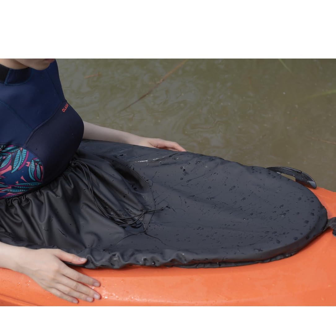 Waterproof Nylon Kayak Spray Skirt for Canoeing & Whitewater Rafting - Stay Dry in Rough Waters