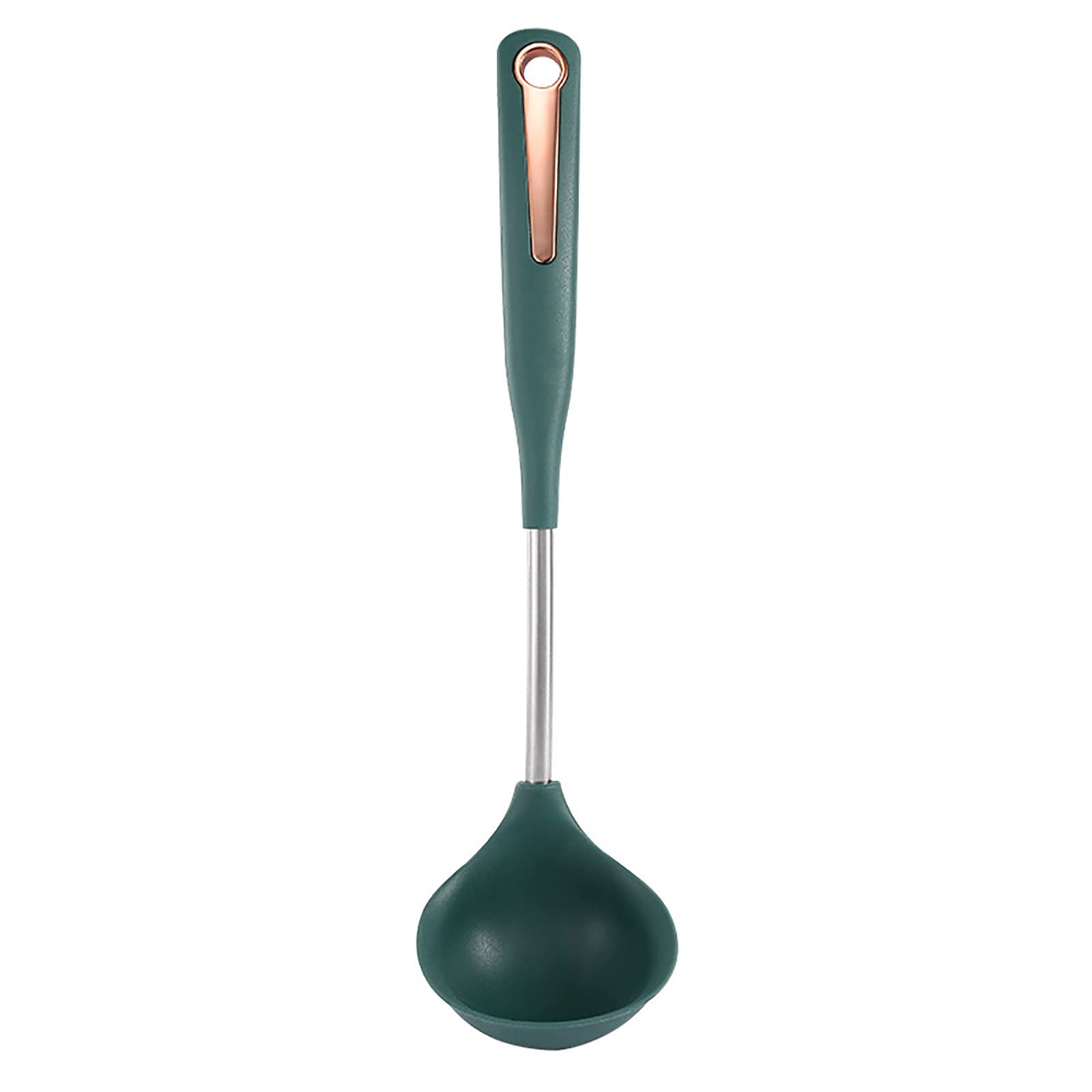 GTMANG 4-Piece Oval Silicone Kitchen Utensil Set - Spoon, Cookware Shovel & Dining Tools | 6-Piece Wicker Plate Chargers for Table Setting | Perfect for Kitchen, Dining & Bar Decor
