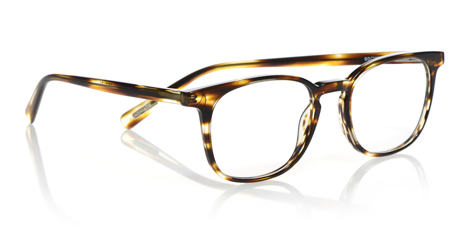 Brown Demi Stripe Boardroom Color 86 Eyeglass Frames - Professional Front & Temple Design for Business Meetings & Office Wear