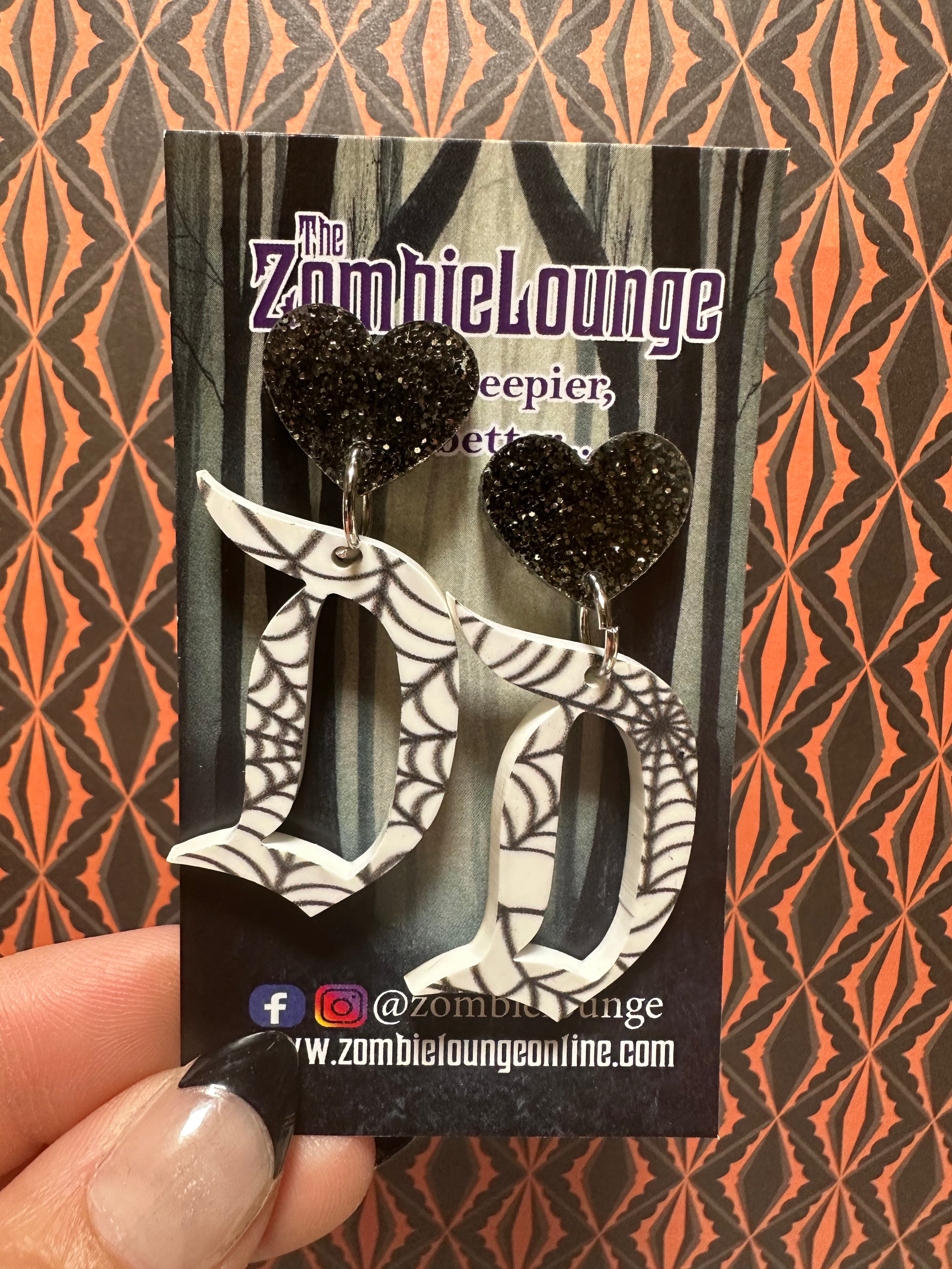 Spider Web Dangle Earrings for Women - Gothic Halloween Jewelry - Perfect for Costume Parties, Cosplay & Everyday Gothic Fashion