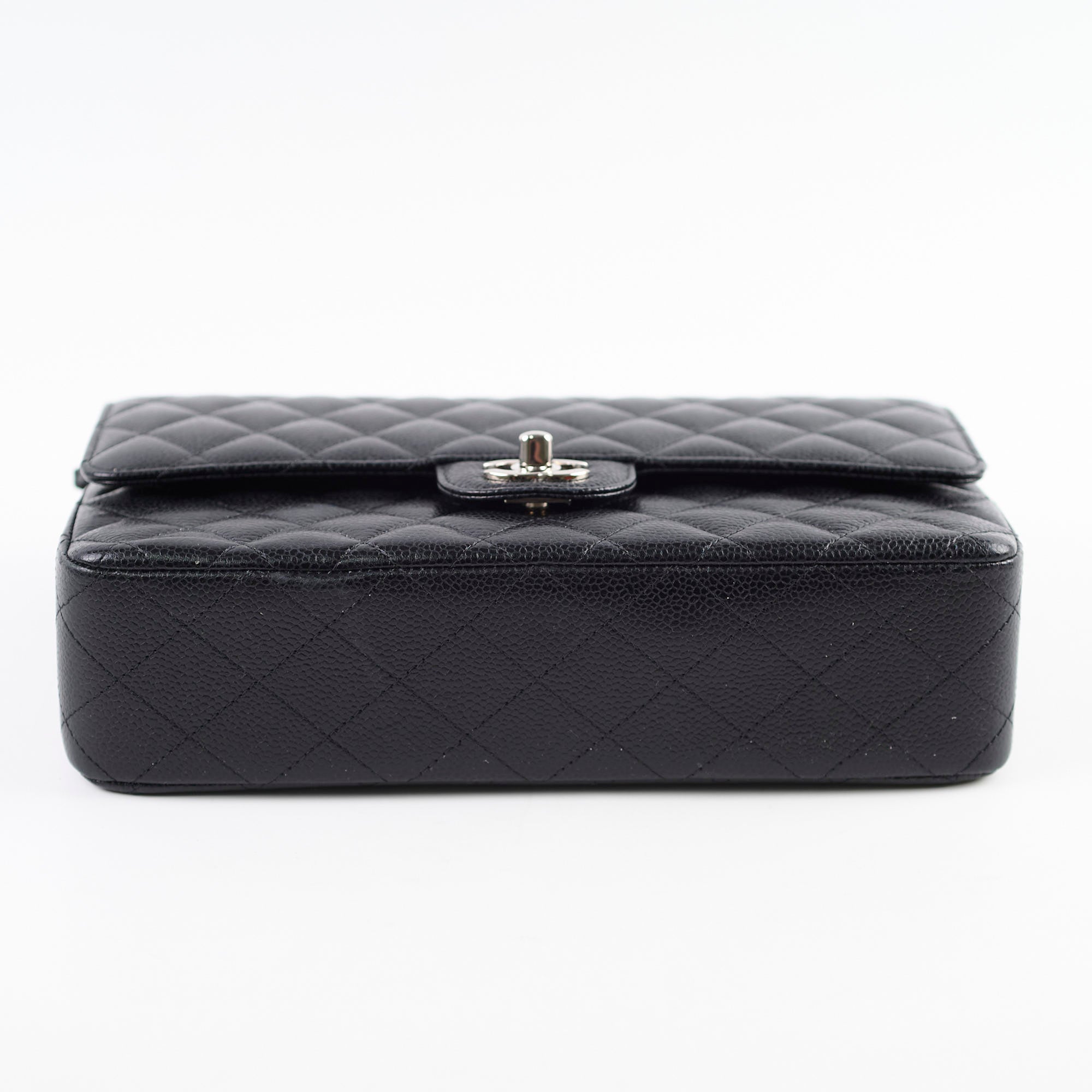 Chanel Classic Flap Bag Medium/Large Size Black Caviar Leather 29 Series - Luxury Handbag for Women, Perfect for Parties, Dating & Special Occasions