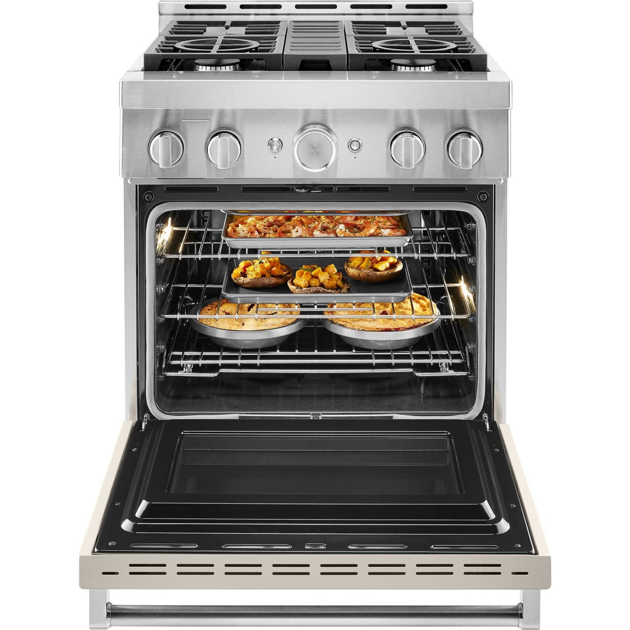 KitchenAid KFGC500JMH 5-Burner Gas Range with Convection Oven - Perfect for Baking, Roasting & Making Milkshakes at Home