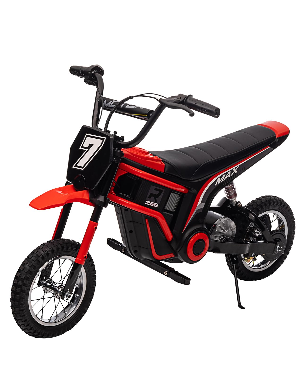 GARVEE 24V 10A 350W Kids Electric Dirt Bike for Ages 5-17 | 14.29 MPH Max Speed | 3-Speed Adjustable | Red Color | Perfect for Off-Road Adventure & Backyard Riding