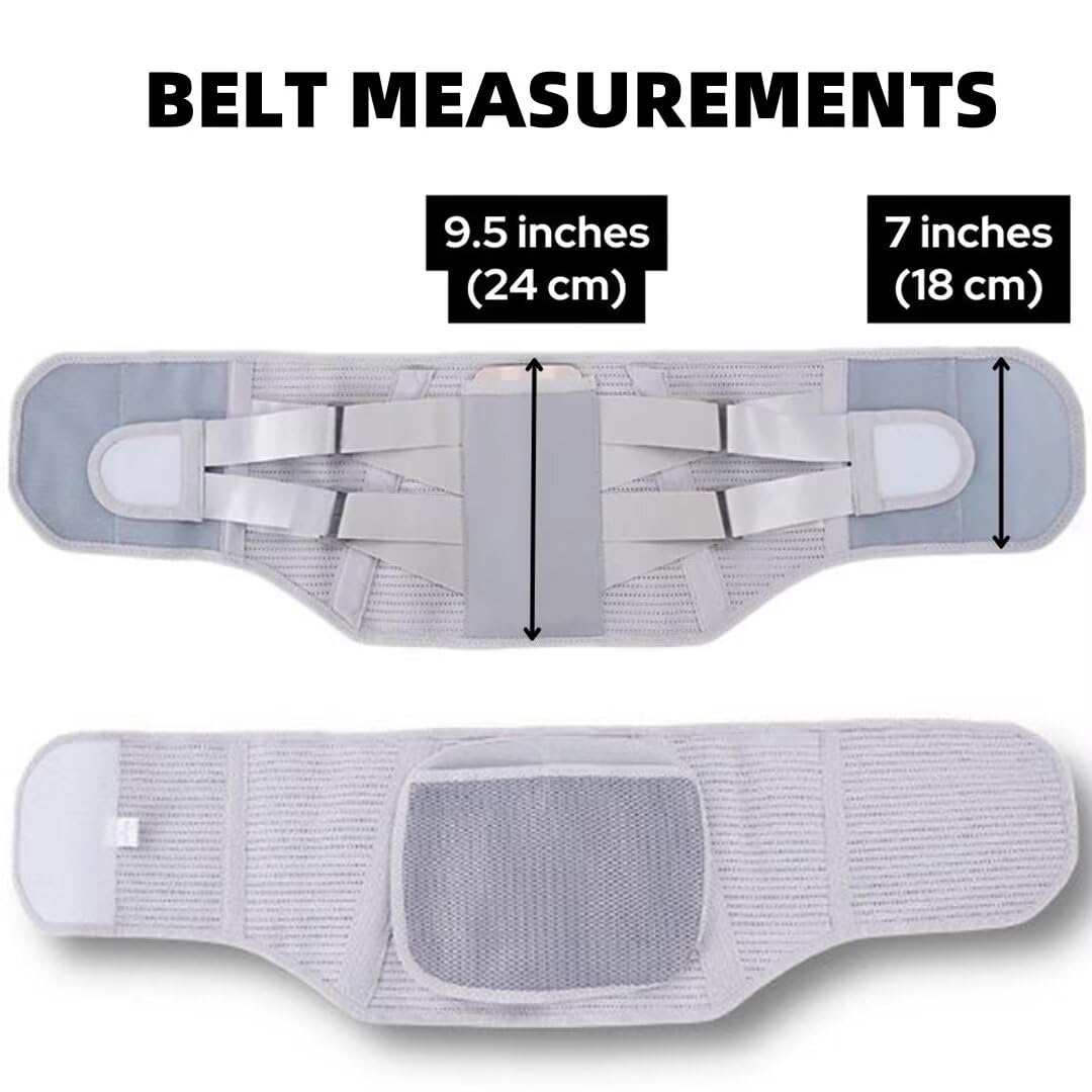 Orthorelieve Lumbarmate Back Brace Support - Adjustable Lower Back Pain Relief Belt for Men & Women - Perfect for Office Work, Sports, and Post-Surgery Recovery