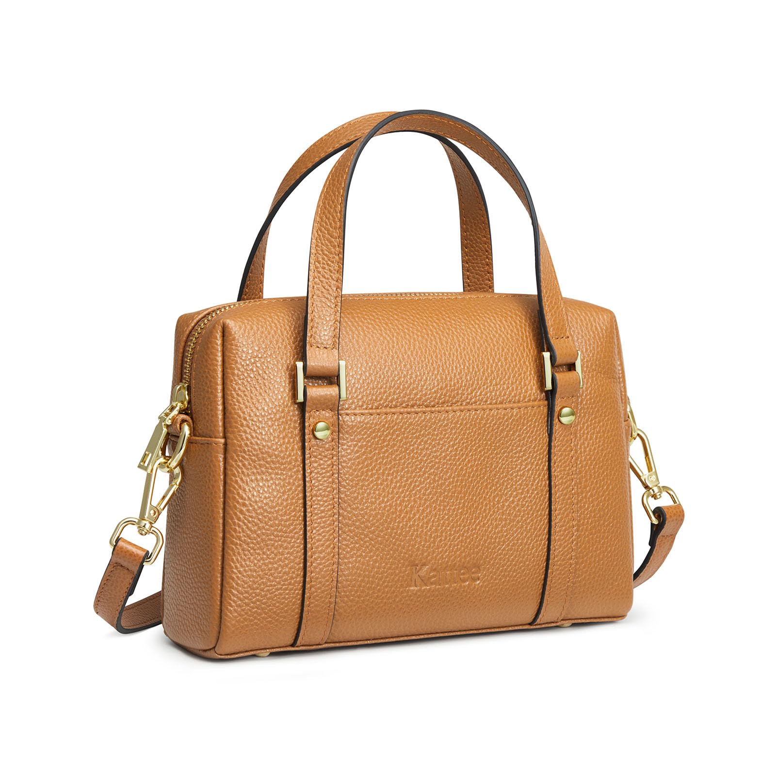 Kattee Women's Small Leather Purses & Handbags - Soft Crossbody Bag with Top Handle, Trendy Shoulder Bag for Daily Use, Work, and Travel