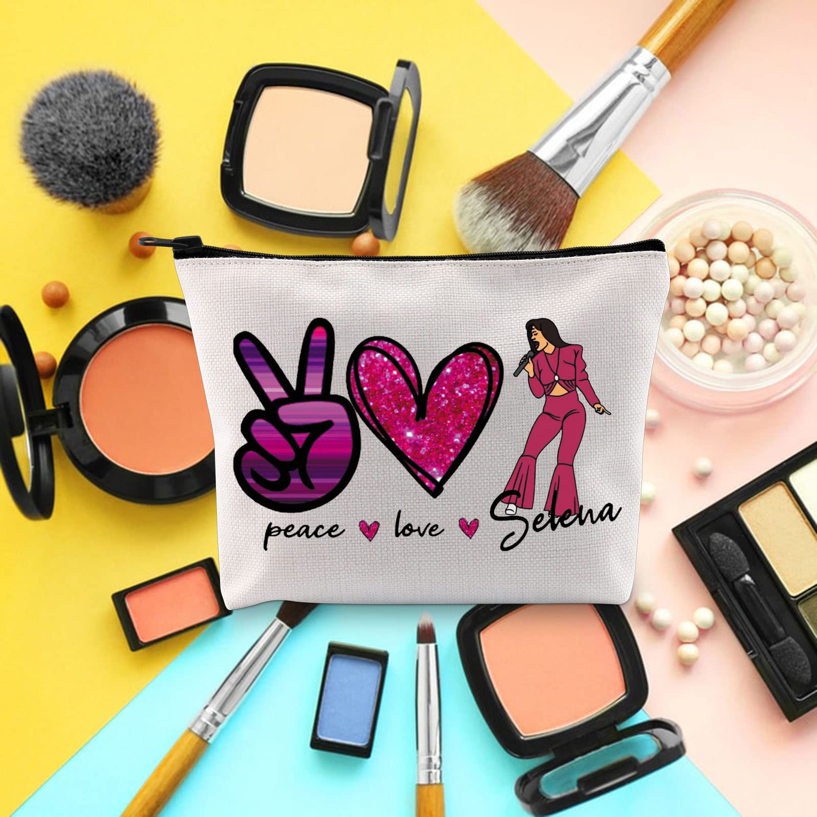 BLUPARK Singer Inspired Makeup Bag - Music Themed Cosmetic Pouch for Fans, Perfect Gift for Song Lovers & Concert Goers - Great for Travel, Daily Use & Music Festival Essentials