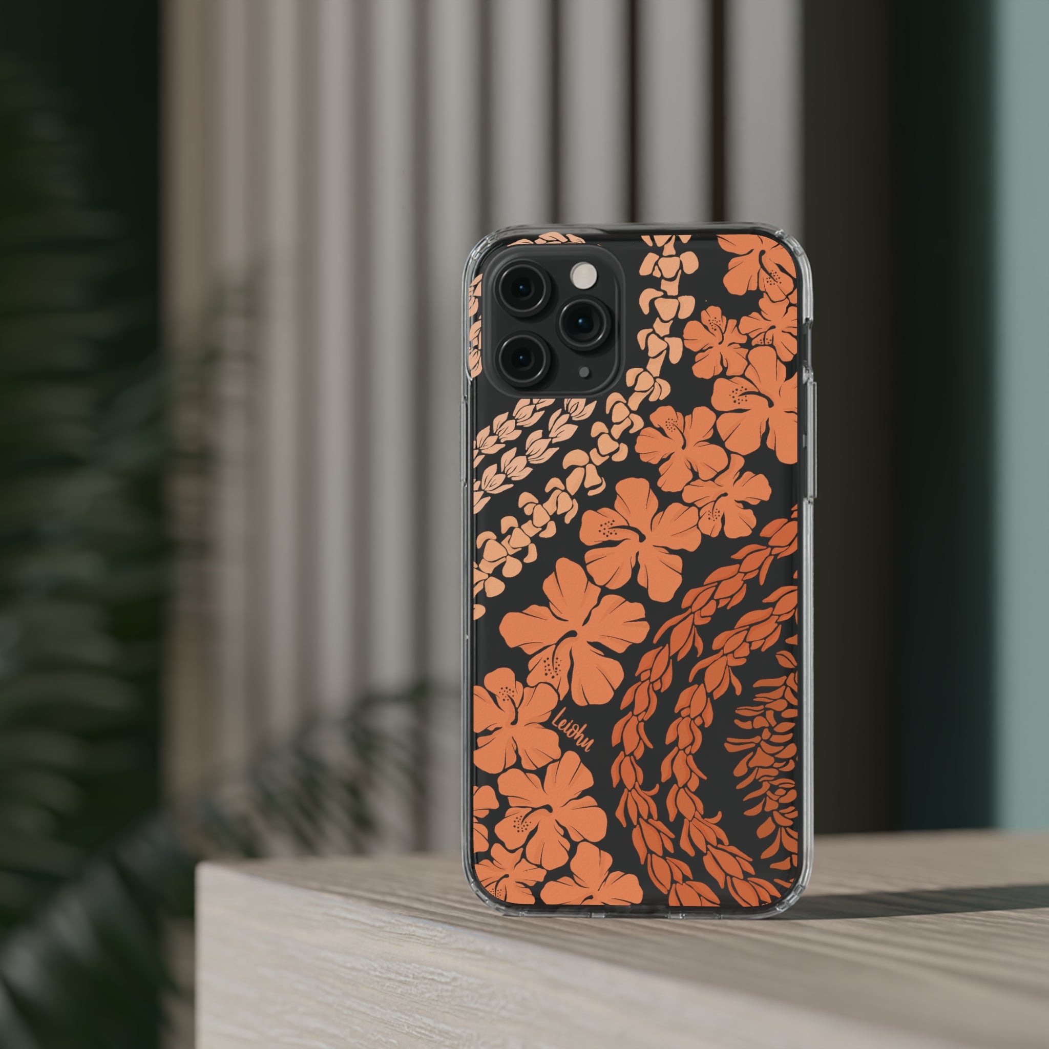 Groovy Lei Warm Clear Phone Case - Soft & Durable Protective Cover for iPhone & Android - Perfect for Winter, Outdoor Activities & Everyday Use