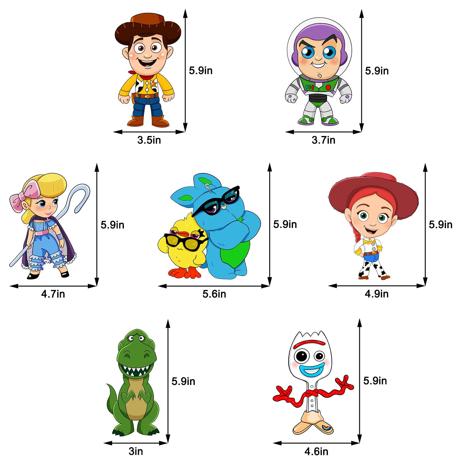 28PCS Toy Story Themed Birthday Party Decorations Set - Centerpieces, Table Toppers & Photo Booth Props for Baby Showers, Birthday Parties & Themed Events - Perfect for Disney Toy Story Inspired Decorations