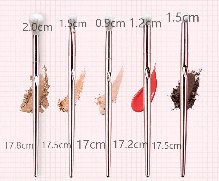 Professional Makeup Brush Set of 3 - Soft Synthetic Bristles for Flawless Foundation, Blending & Contouring - Perfect for Everyday Makeup & Professional Use