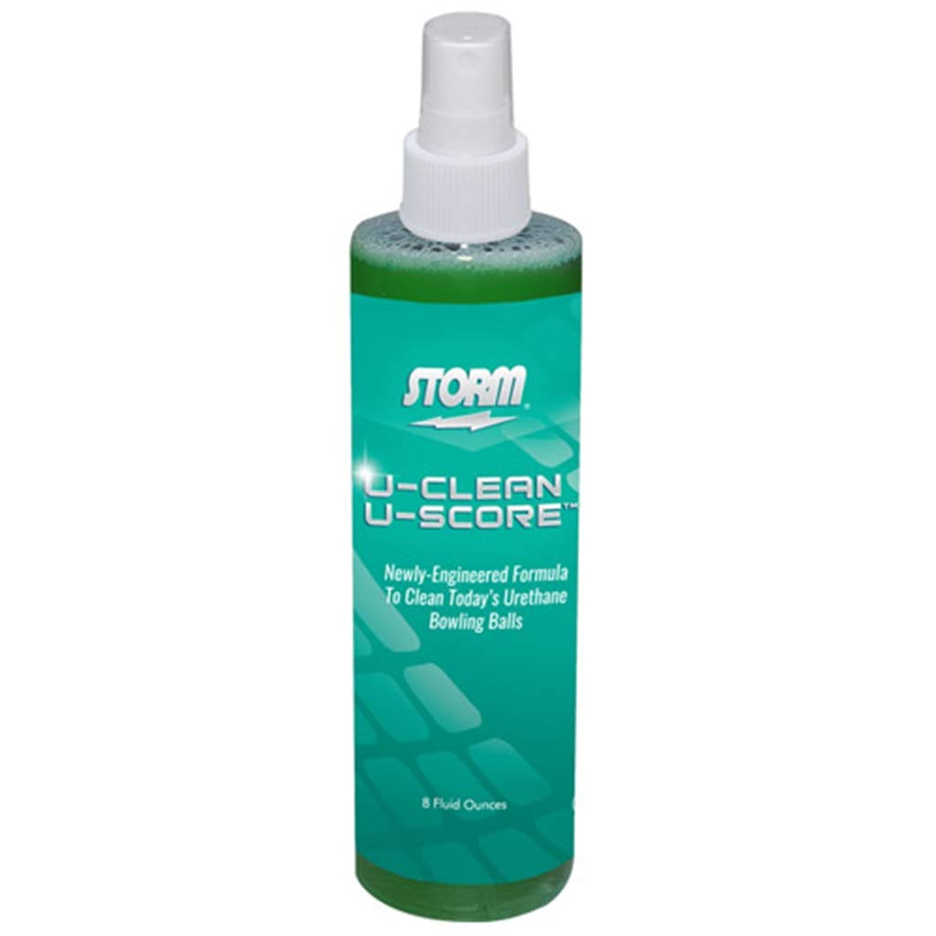 Storm U-Clean U-Score Bowling Ball Cleaner - 8oz Bottle | Professional Bowling Ball Cleaner & Polish | Removes Oil & Dirt | Perfect for League Play & Tournament Preparation