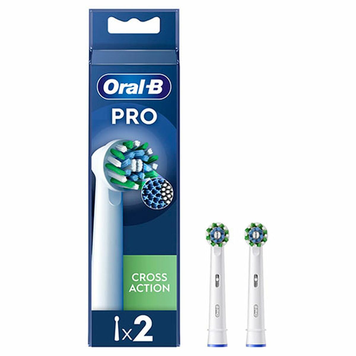 Oral-B Cross Action Replacement Toothbrush Heads - Soft Bristles for Gentle Cleaning, Compatible with Oral-B Electric Toothbrushes - Perfect for Daily Oral Care at Home or Travel