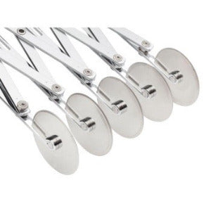 Expandable Dough Cutter - Stainless Steel Pastry Scraper for Baking, Pizza Dough, Cookies & Bread - Perfect Kitchen Tool for Home Bakers & Professional Chefs (Use for Cutting, Kneading & Cleaning Work Surfaces)
