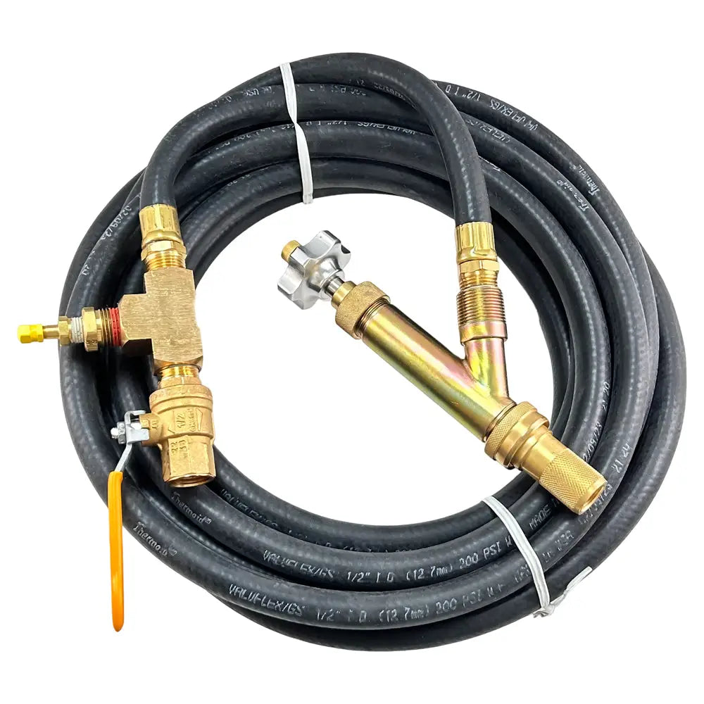 AA Super Large Bore Inflator with Ball Valve & 25ft Hose - Heavy Duty Air Pump for Giant Tractor, Truck & RV Tires - Fast Inflation for Off-Road Vehicles, Farm Equipment & Industrial Machinery