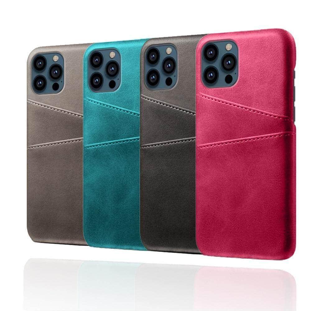 Premium Leather iPhone 13 Pro Wallet Case with Card Slots - Slim Protective Cover for Credit Cards & ID - Perfect for Business, Travel & Everyday Use
