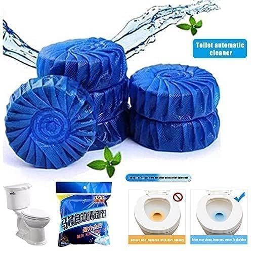 Ferozon Automatic Toilet Bowl Cleaner Tablets - 10PCs | Long-Lasting Freshness, Powerful Stain Removal | Bathroom & Toilet Tank Cleaner for Sparkling Clean | Ideal for Home, Hotel & Office Use