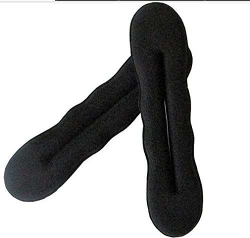 LondonExpress Magic Sponge Hair Styling Bun Maker - Twist Curler Tool Clip for Donut Bun (Large & Small Sizes) - Perfect for Updos, Ponytails & Special Occasions
