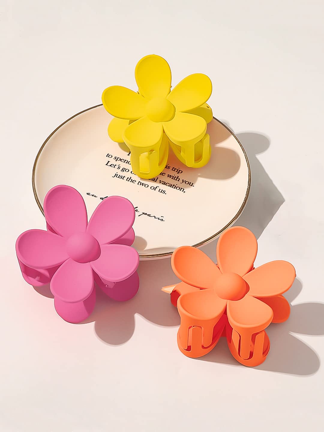 Vibrant Yellow Chime Claw Clips - Large Hair Clips for Women & Girls, Multi-Color Hair Accessories, Perfect for Gifts, Parties & Everyday Styling