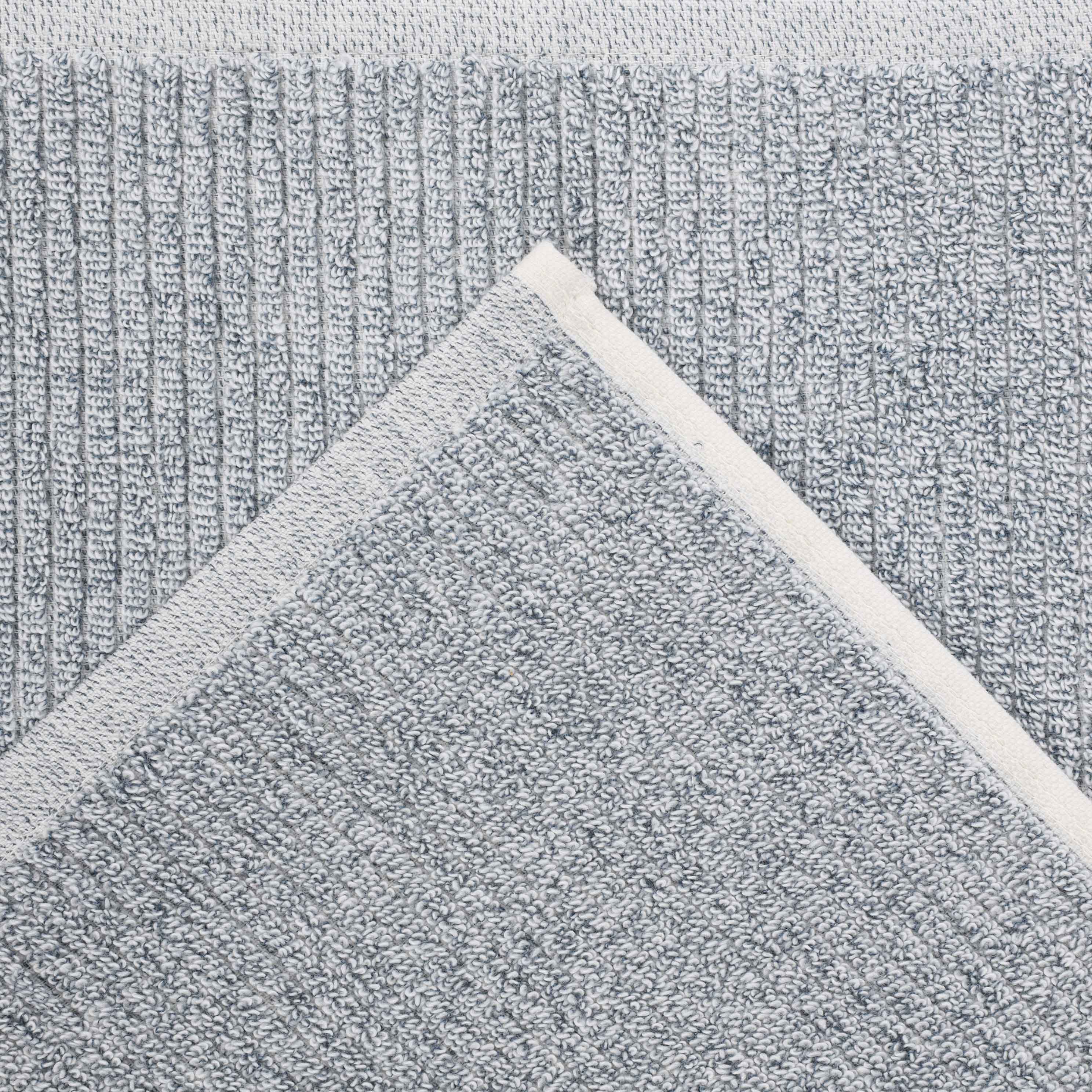Premium Cotton Blend Ribbed Bath Towels Set of 2 - Ultra Absorbent & Soft Bath Sheets for Spa, Gym & Luxury Bathroom - Destin Collection