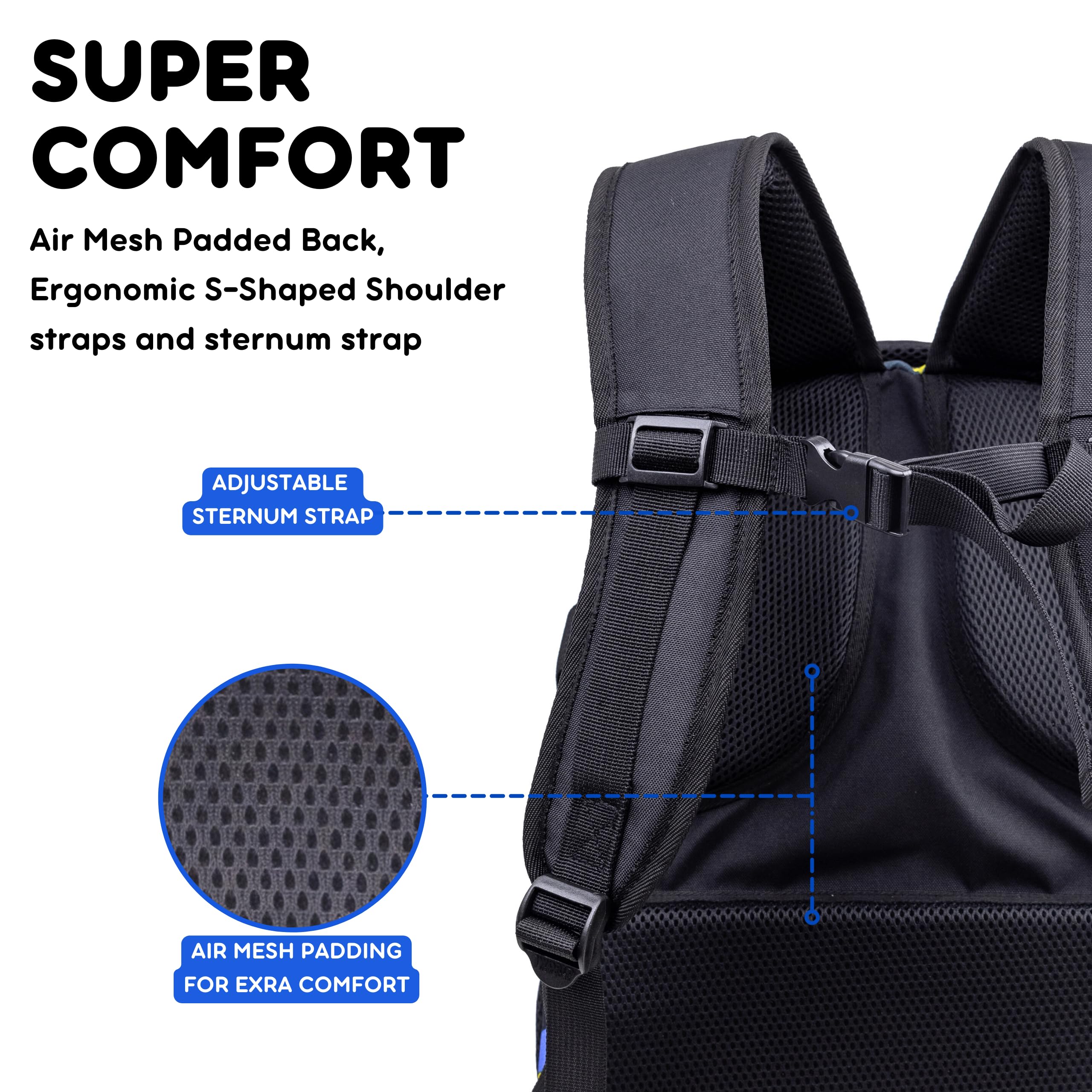 J World New York Atom Multi-Compartment Laptop Backpack with Storage Cubes, 18.5