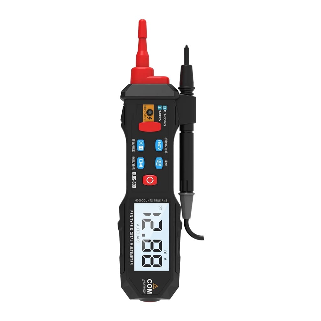 WYFDP Digital Pen Multimeter 6000 Counts NCV Multi Tester - Measures DC/AC Voltage, Resistance, Continuity, Zero/Live Wire Test - Perfect for Electricians, DIY Home Repairs & Automotive Diagnostics