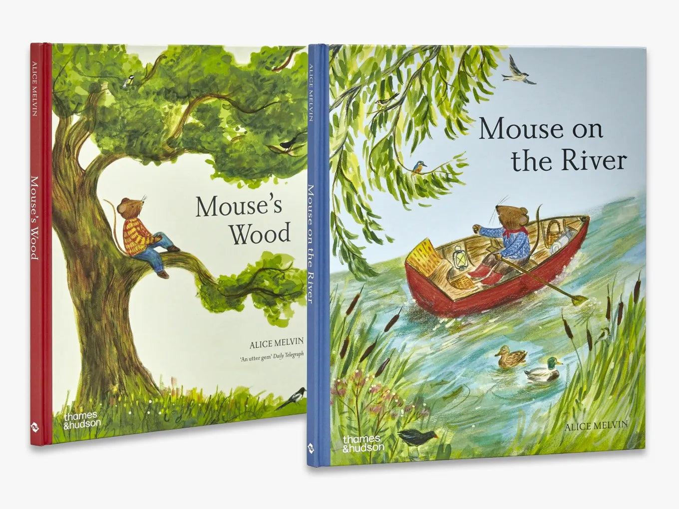 Mouse on the River - Children's Wooden Book (Mouse’s Wood Series) | Perfect for Bedtime Stories & Early Learning