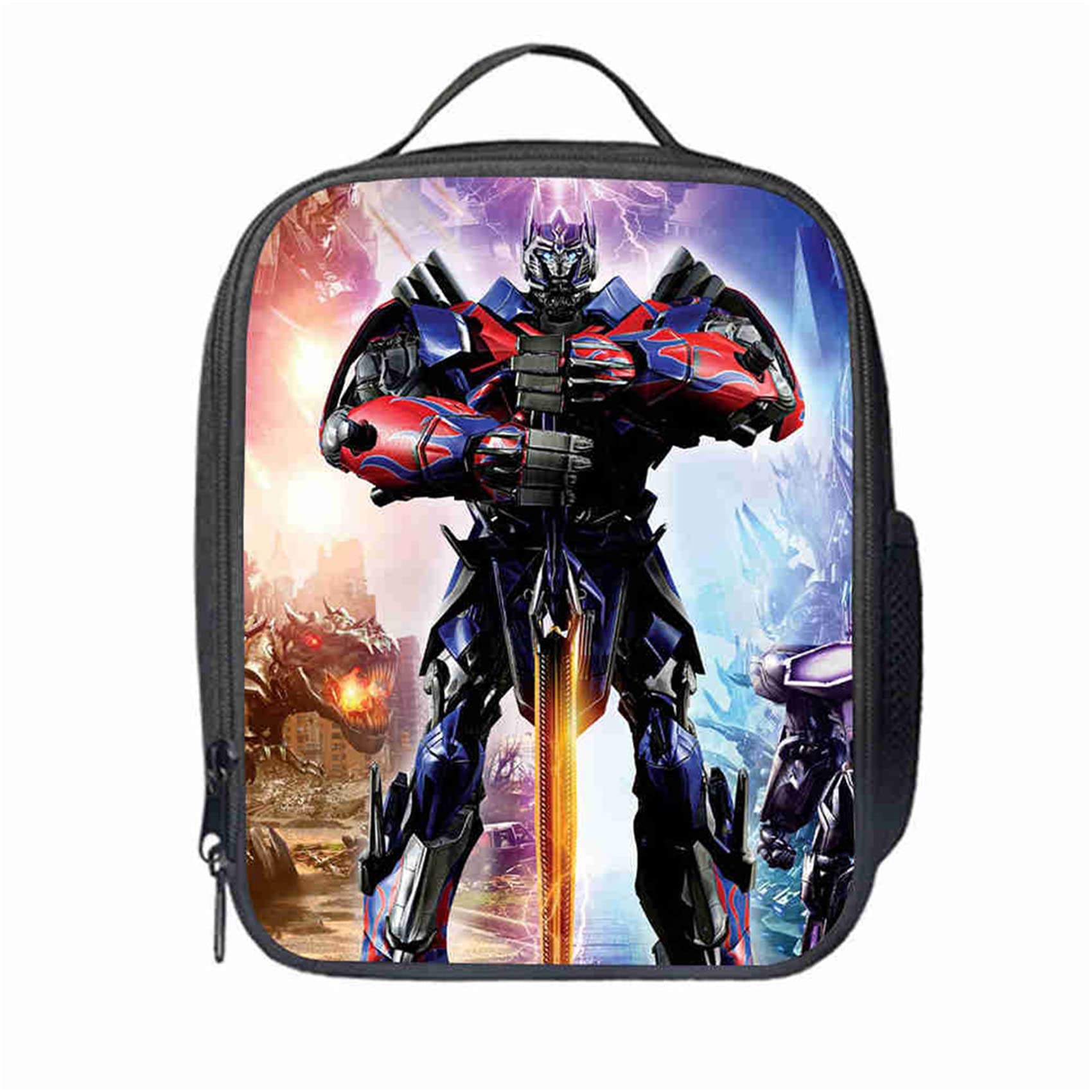 Himoop Insulated Kids Lunch Box - Transformers Themed Waterproof & Durable Lunch Bag for School, Travel, Picnics | BPA-Free Thermal Food Container for Boys & Girls | Perfect for School Lunches, Field Trips & Outdoor Activities