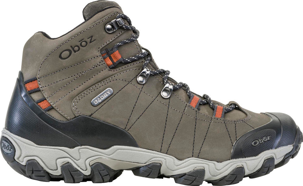 Bridger Mid Waterproof Hiking Boots for Men - Durable & Comfortable Outdoor Footwear for Trekking, Camping & Trail Adventures