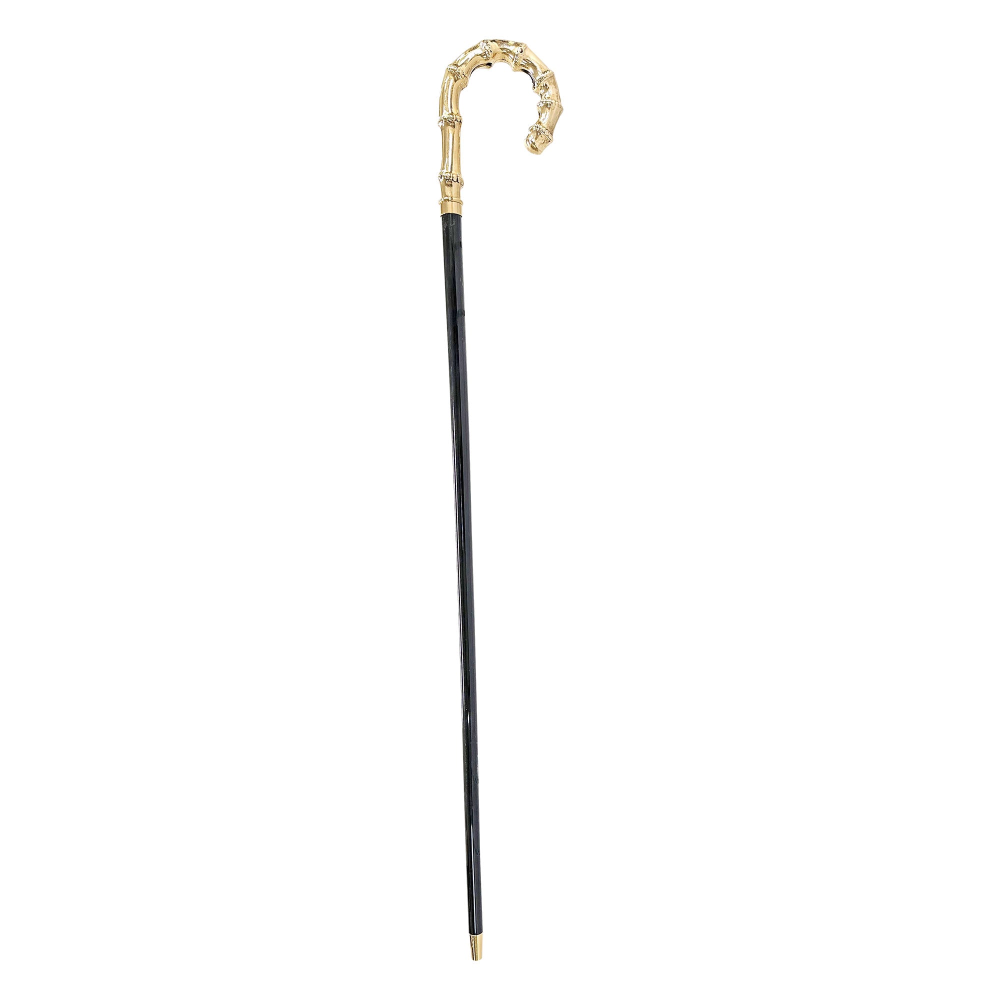 24K Gold-Plated Bamboo Walking Cane - Lightweight Adjustable Walking Stick for Seniors & Hiking - Perfect for Outdoor Adventures & Daily Support