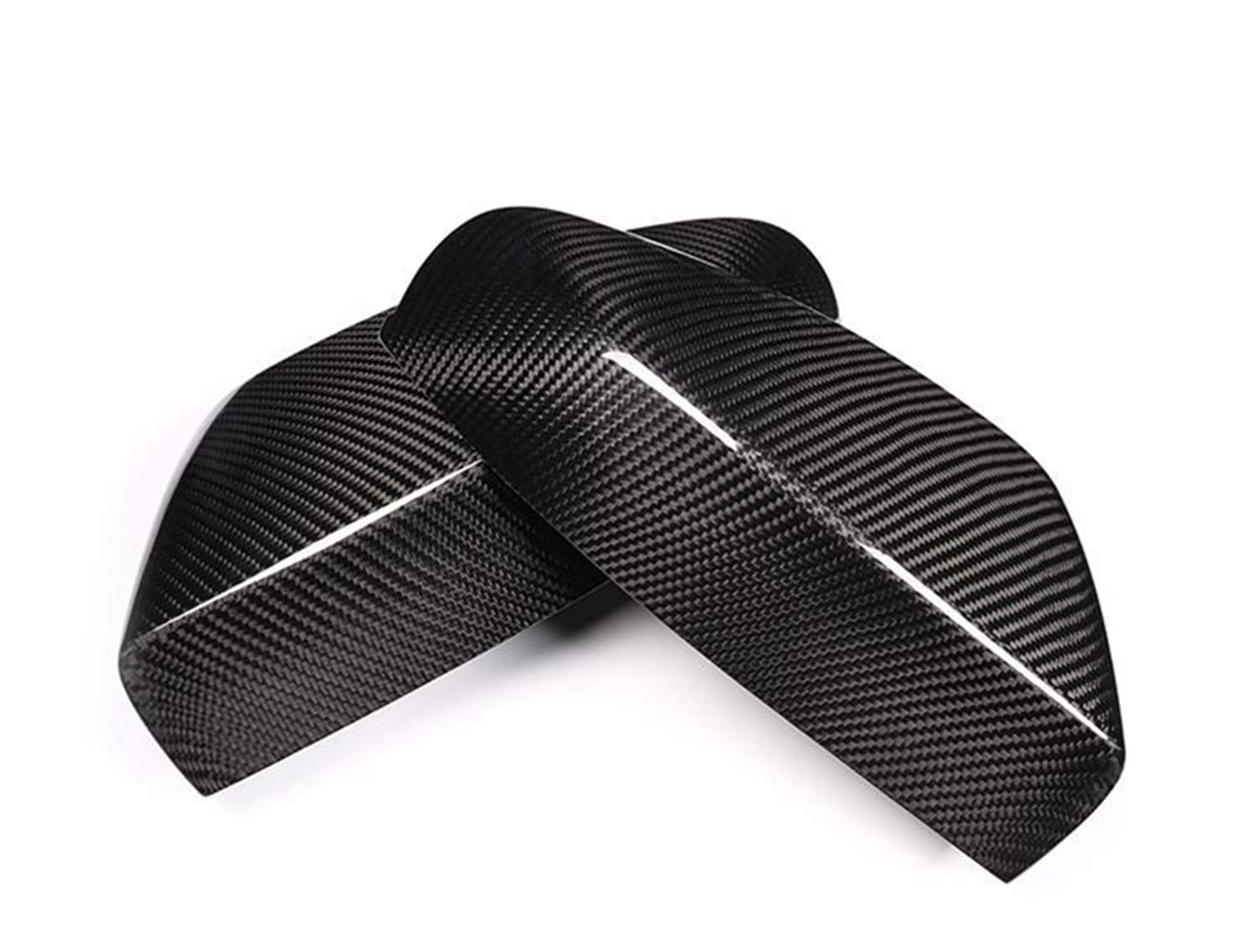 Carbon Fiber Side Mirror Cover for Maserati Ghibli 2017-2020 - Black Real Carbon Fiber Replacement Mirror Trim - Exterior Auto Accessories for Luxury Car Protection & Style Upgrade