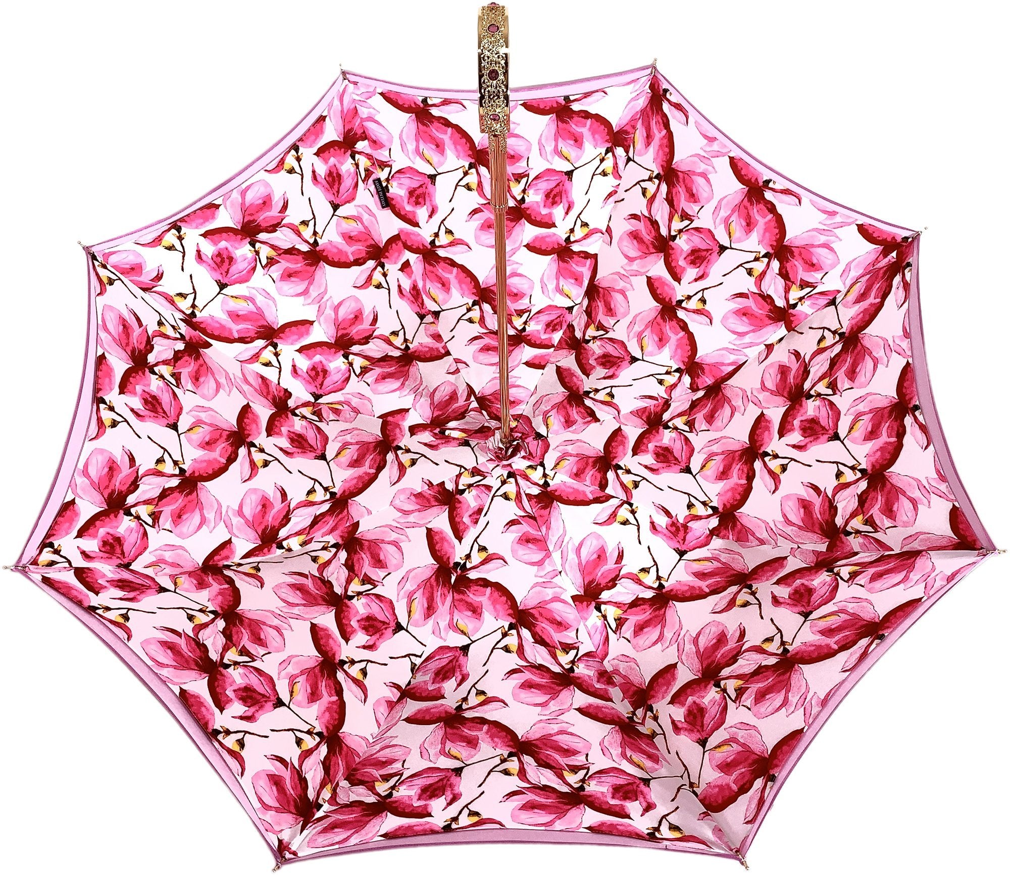Stylish Fuchsia Pink Umbrella with Unique Floral Pattern - Perfect for Sunny Days, Beach Trips & Outdoor Events
