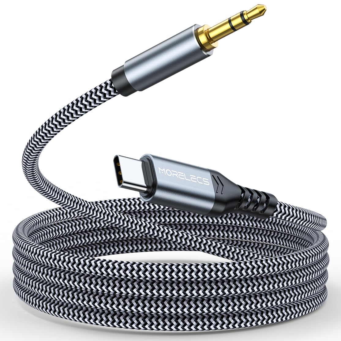 3.3ft USB C to 3.5mm Aux Cable - Compatible with iPhone 15/16, Galaxy S24/S23, iPad Pro, Pixel - Type C to Aux Audio Adapter for Car Stereo, Headphones, Speakers - Perfect for Music Streaming & Hands-Free Calling