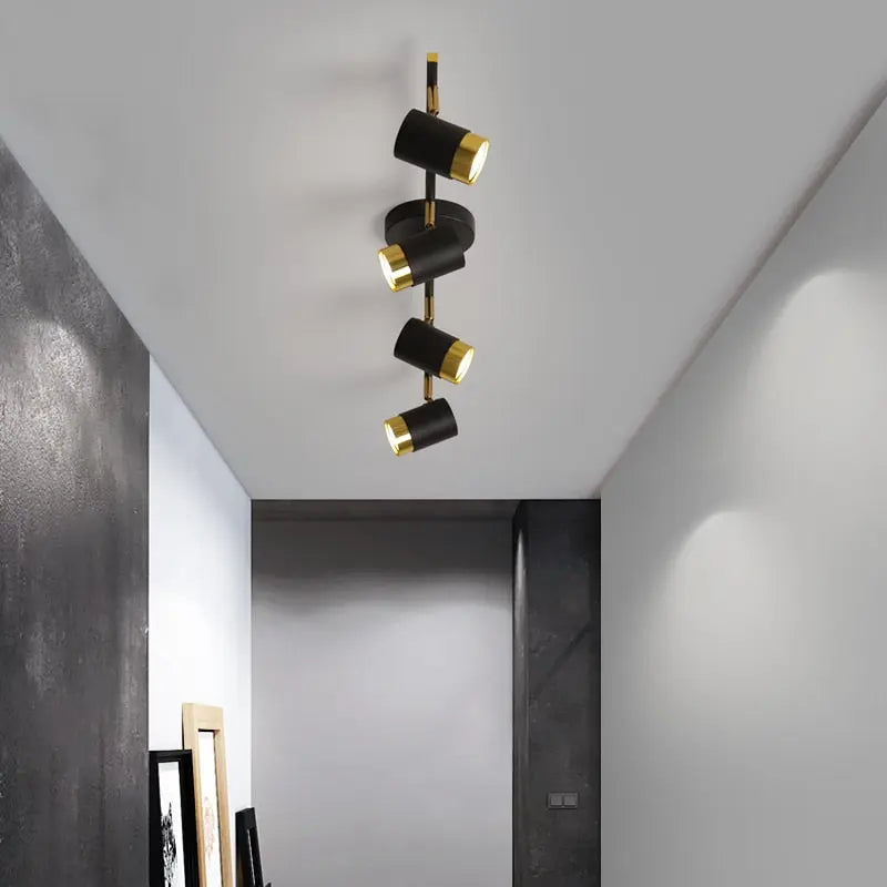 Modern Cassandra Track Lighting Kit for Living Room - Adjustable Ceiling Light Fixture with Dimmable LED Bulbs - Perfect for Home, Office, and Restaurant Lighting Decor