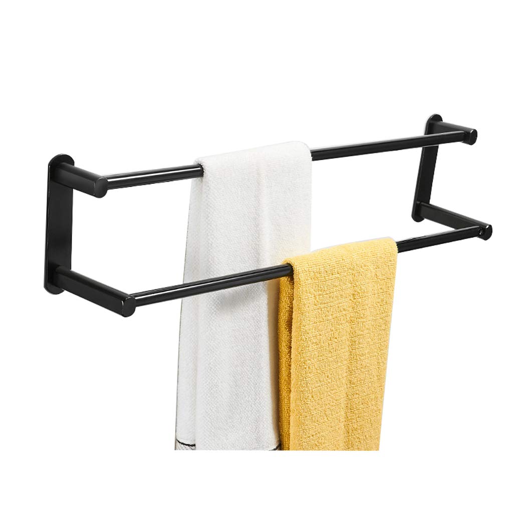 Foldable Wall Mounted Double Towel Rack - 304 Stainless Steel Towel Holder for Bathroom, Kitchen, Hotel & Home | Space-Saving, Rustproof & Durable | Perfect for Small Spaces, Guest Rooms & Spa Decor