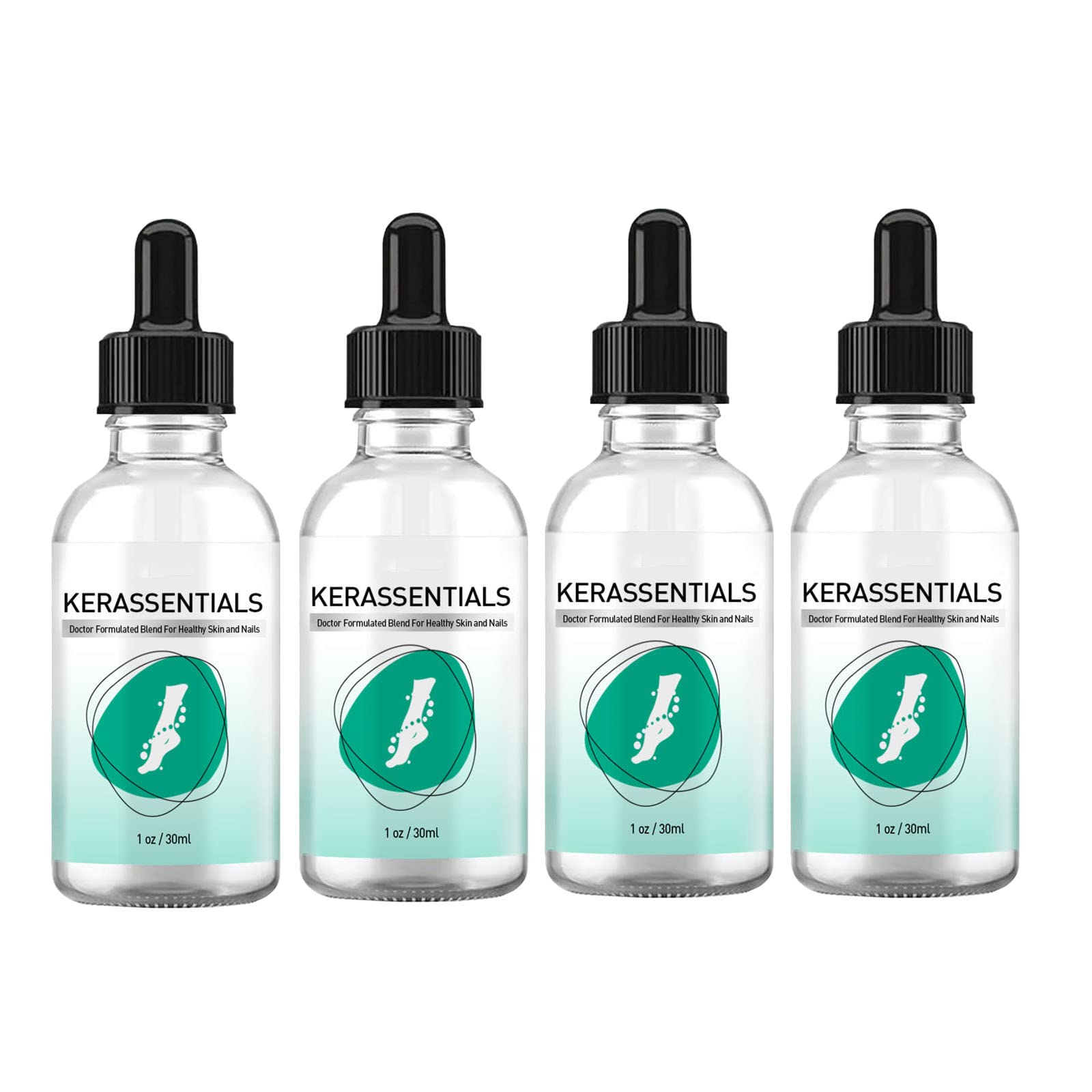Kerassentials Toenail Fungus Treatment Oil - Natural Nail & Skin Care Solution for Healthy Feet - Perfect for Athletes, Swimmers & Active Lifestyles
