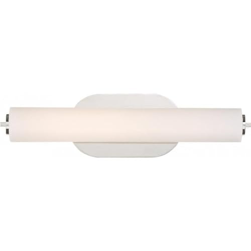 Nuvo 62/1324 Fixture Lana LED Small Vanity Light in Polished Nickel - Perfect for Bathroom, Dressing Room & Makeup Area Lighting