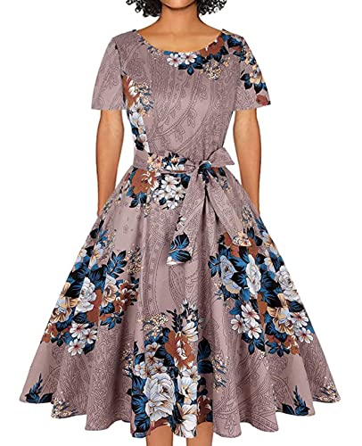 Short Sleeve - Floral Brown