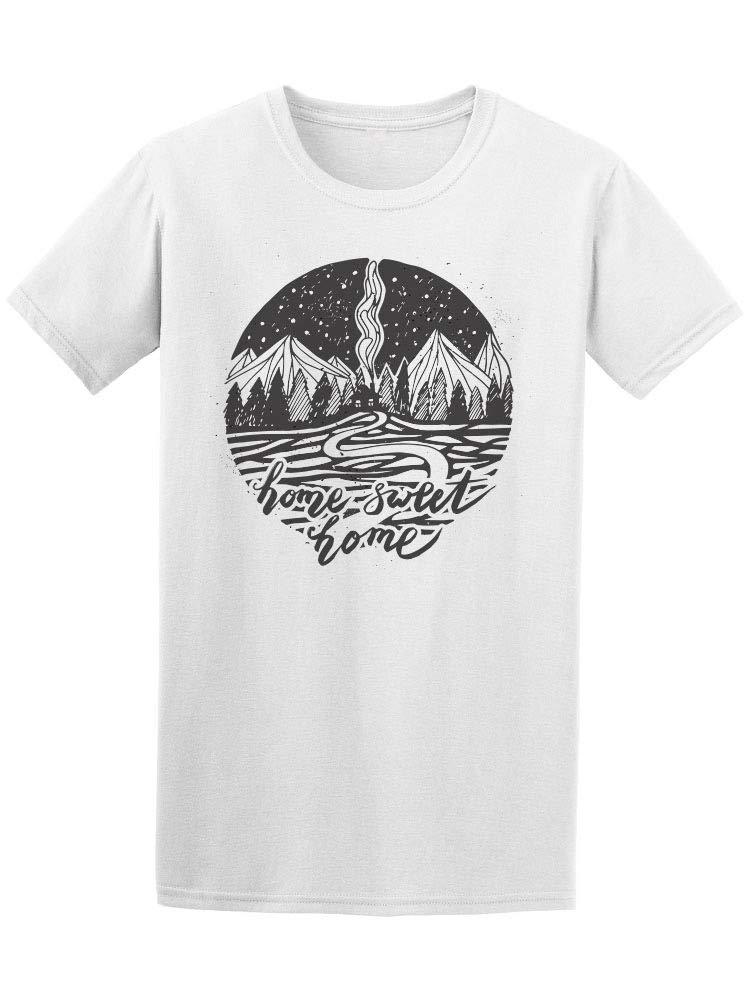 Mountain Home Sweet Home T-Shirt for Men - Comfortable Cotton Tee for Outdoor Adventures & Casual Wear