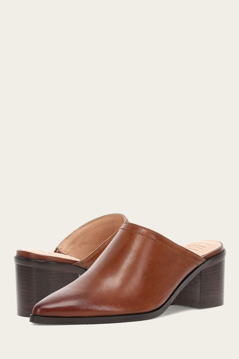 Sadie Mule Women's Slip-On Shoes in Cinnamon Brown - Comfortable Loafers for Casual Wear, Office & Travel