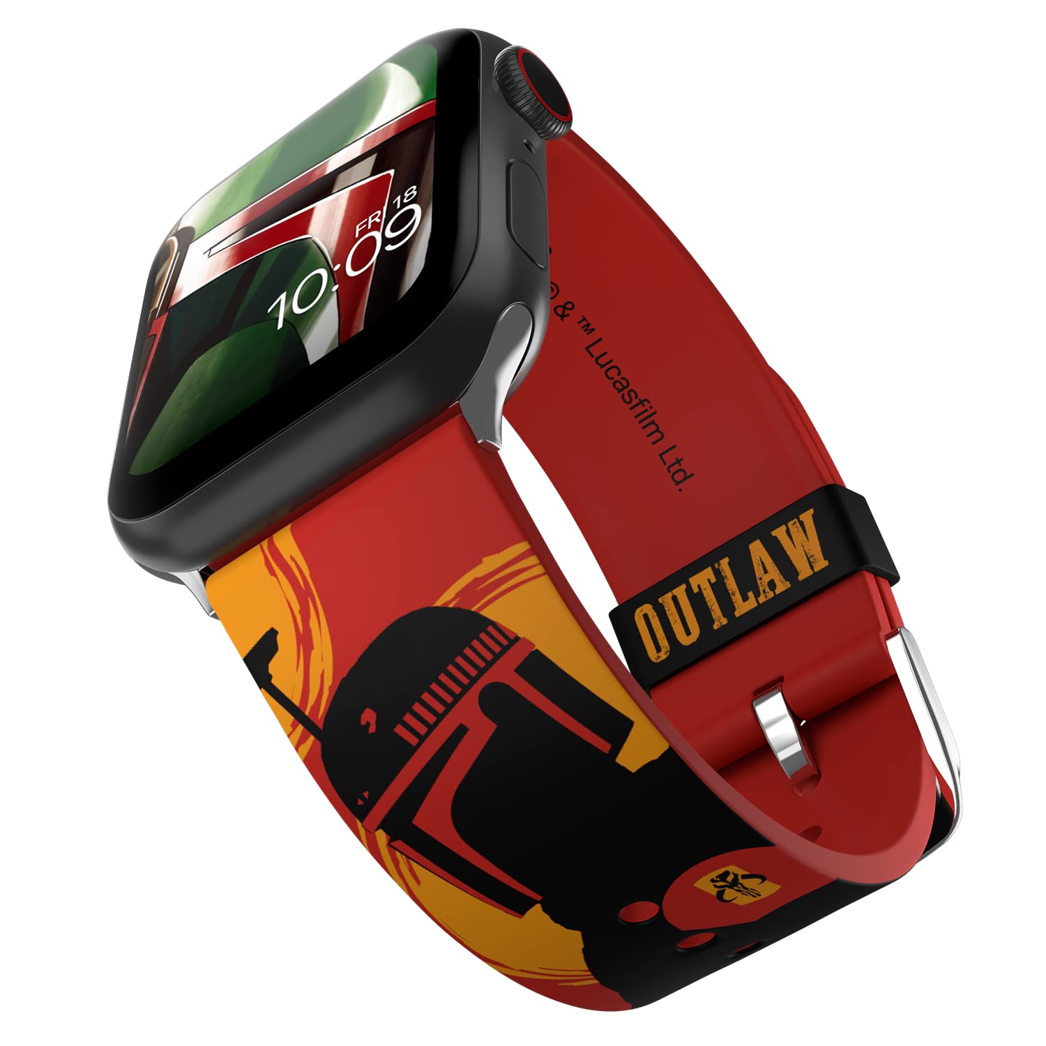 Star Wars: The Book of Boba Fett Official Apple Watch Band - Compatible with All Apple Watch Sizes & Series (Watch Not Included) | Perfect for Cosplay, Gifts & Star Wars Fans