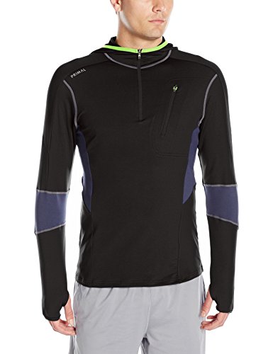 Primal Wear Sky Hoodie - Midnight Black - Lightweight & Breathable Pullover for Outdoor Activities, Running, Hiking & Casual Wear
