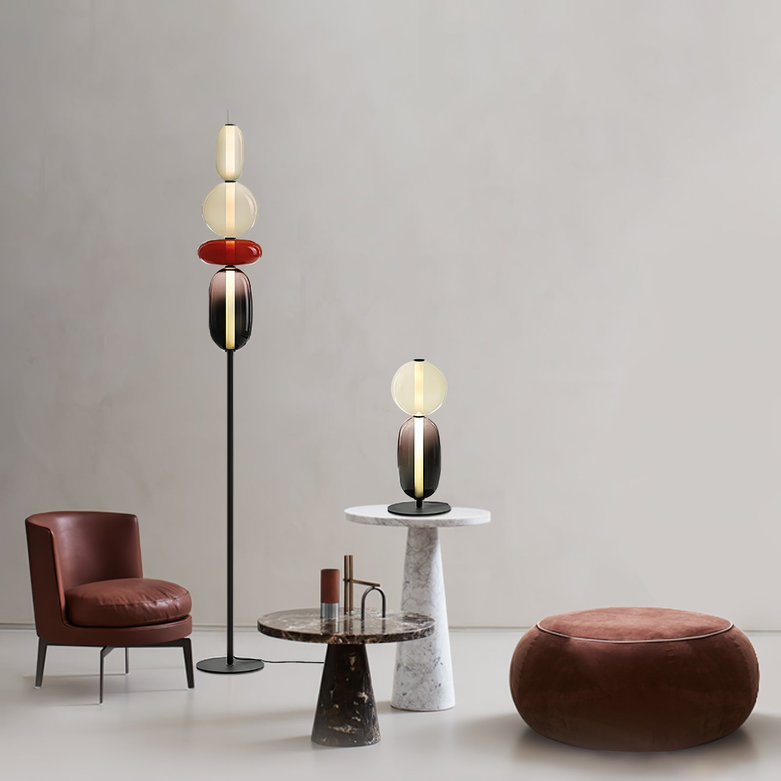 Elegant Candied Glass Table Lamp - Modern Home Decor for Living Room, Bedroom & Office - Warm Ambient Lighting for Relaxation & Cozy Atmosphere