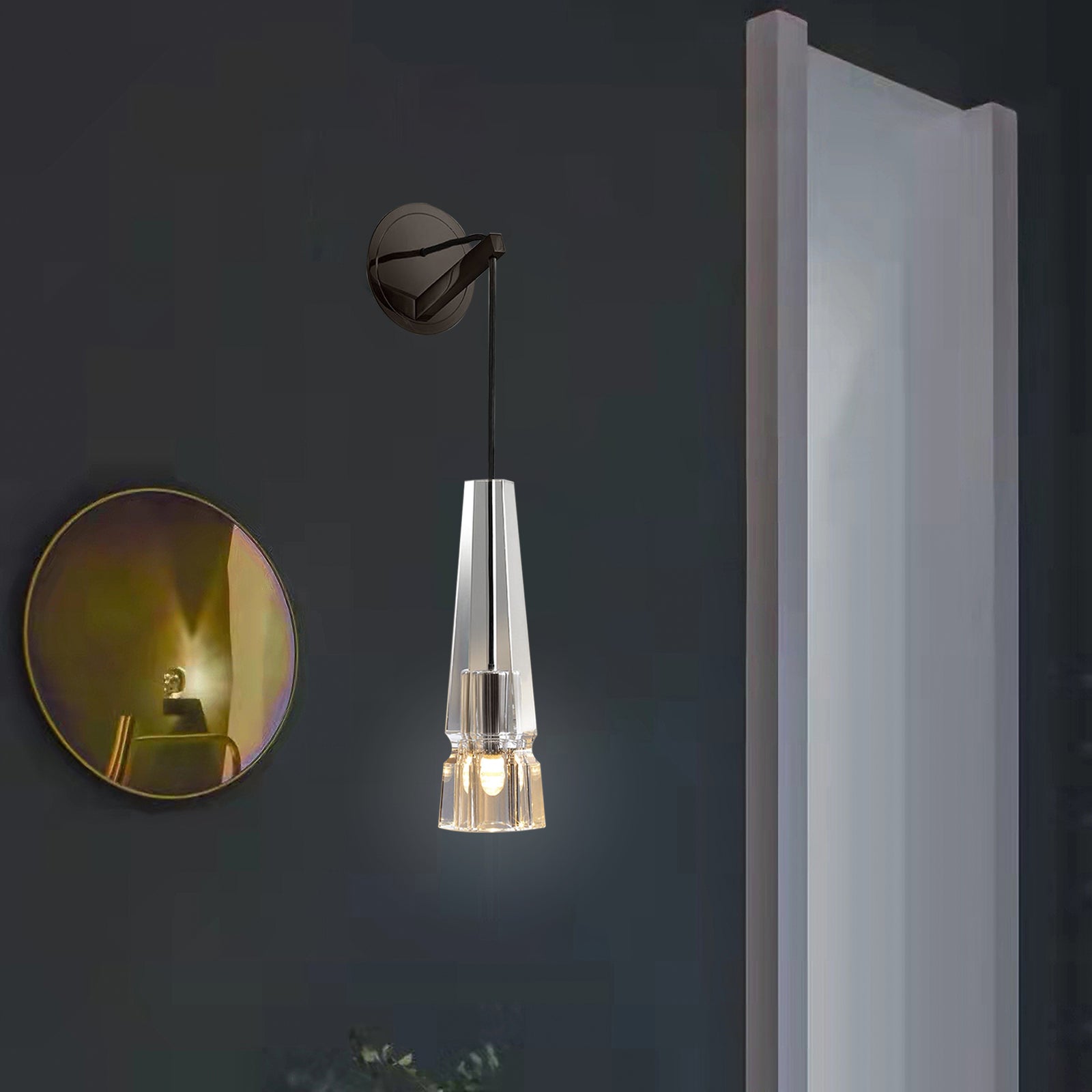 Chamonix Wall Sconce Light Fixture - Modern & Elegant Home Decor for Living Room, Bedroom, or Hallway Lighting