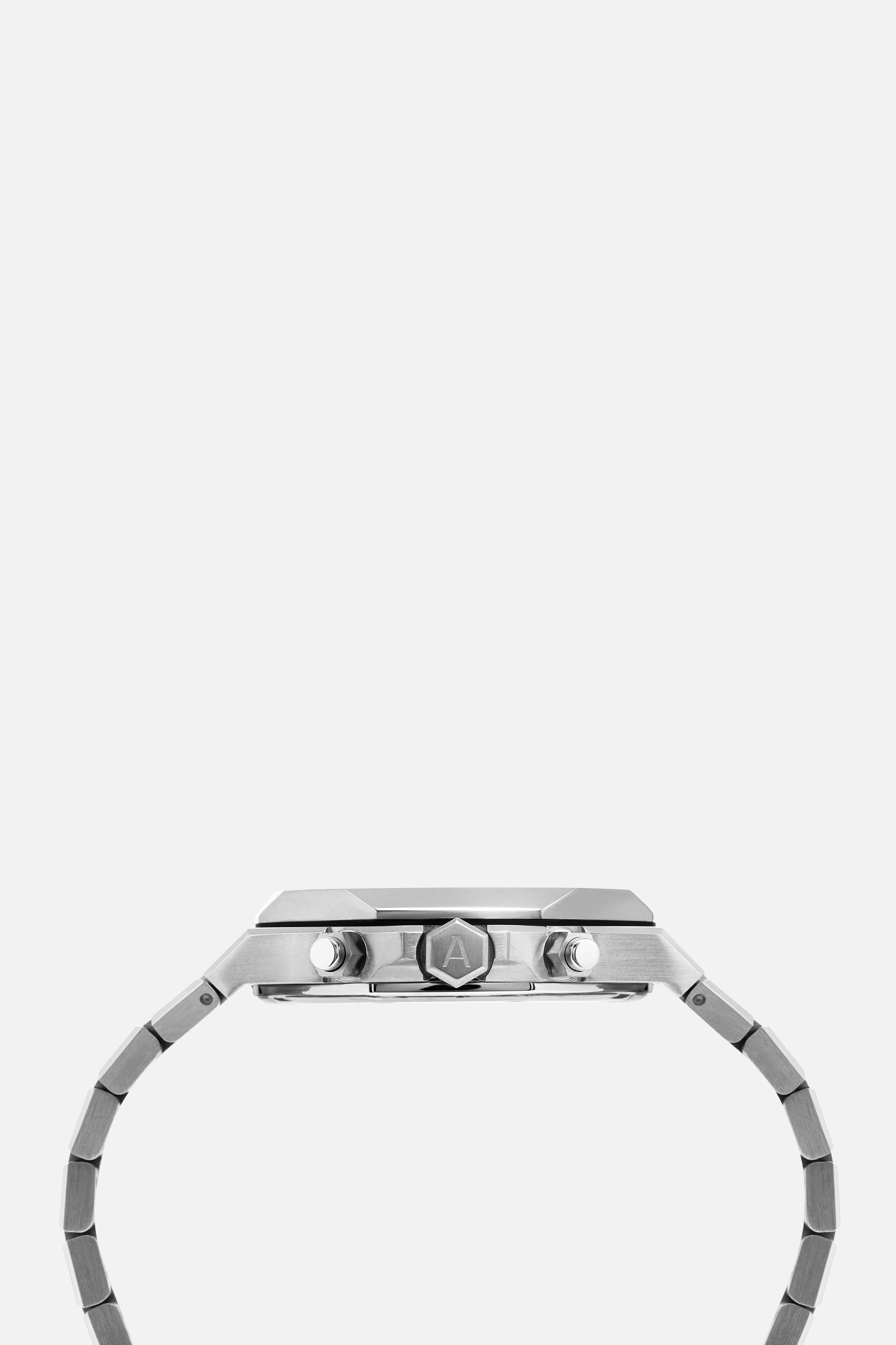 Aura Chronograph 001 Stainless Steel Watch with Purple Dial - Stylish Luxury Timepiece for Men, Business & Formal Occasions