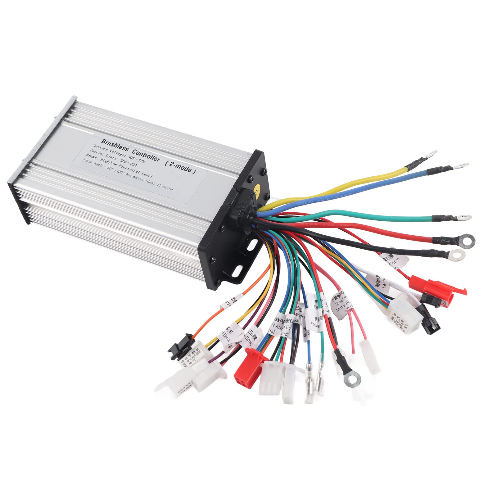 Brushless Motor Controller 12 Tube Dual Mode 50V-72V - High Power Electric Bike & Scooter Conversion Kit for DIY E-Bike Modification | Perfect for Commuting, Off-Roading & Urban Riding