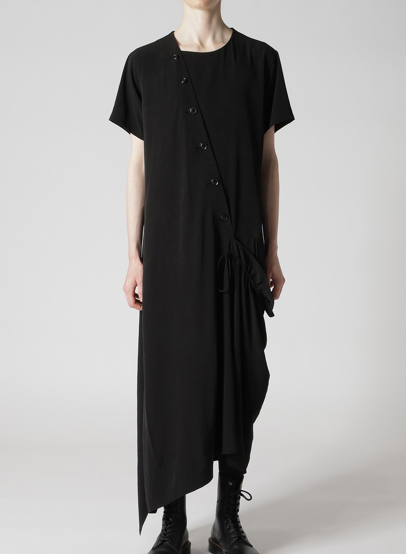 Elegant Crepe de Chine Half Sleeve Draped Dress for Women - Perfect for Cocktail Parties, Weddings & Evening Events