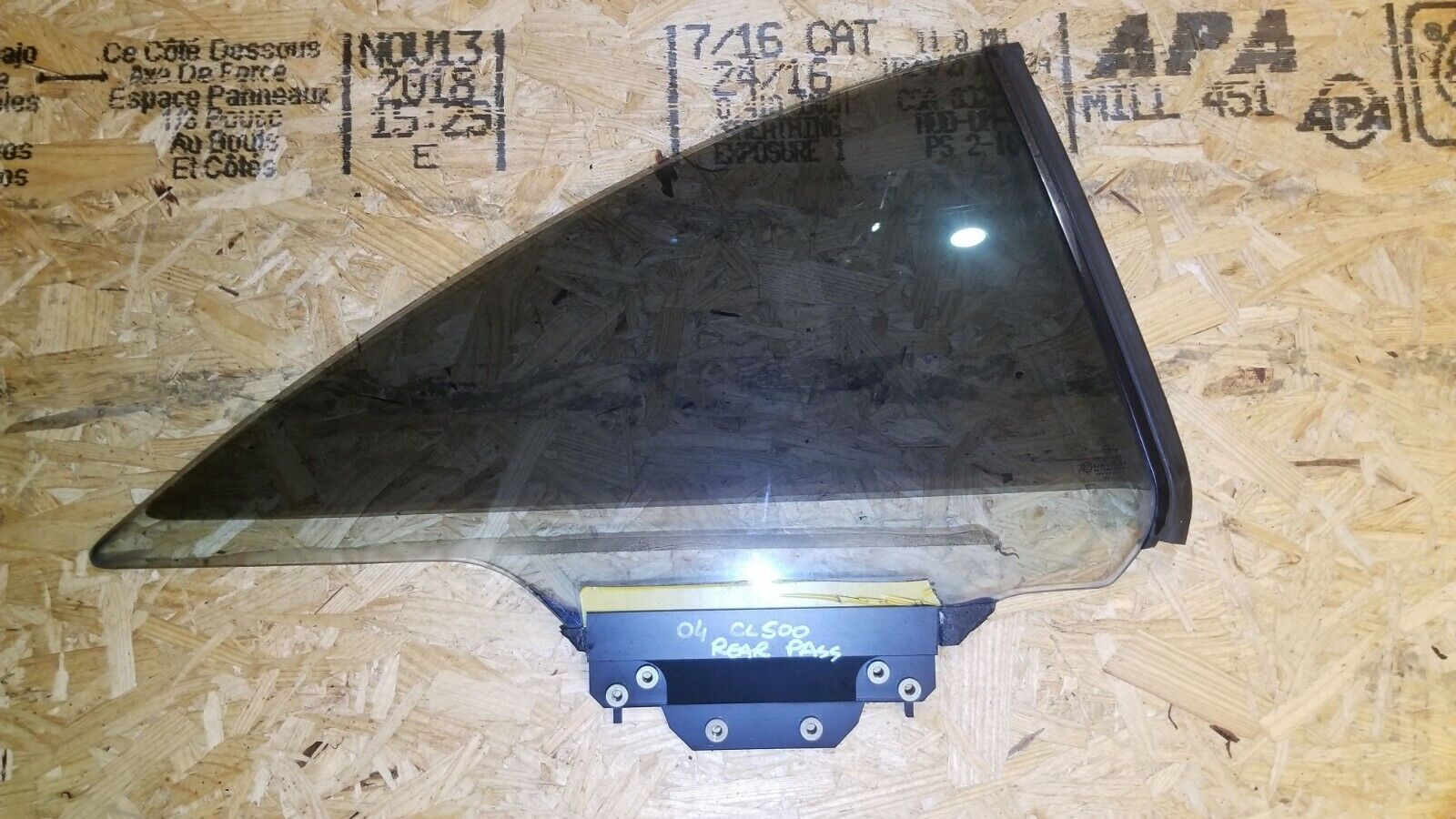 2003-2006 Mercedes CL500 Rear Right Passenger Side Quarter Window Glass OEM Replacement - Perfect for Car Window Repair & Replacement
