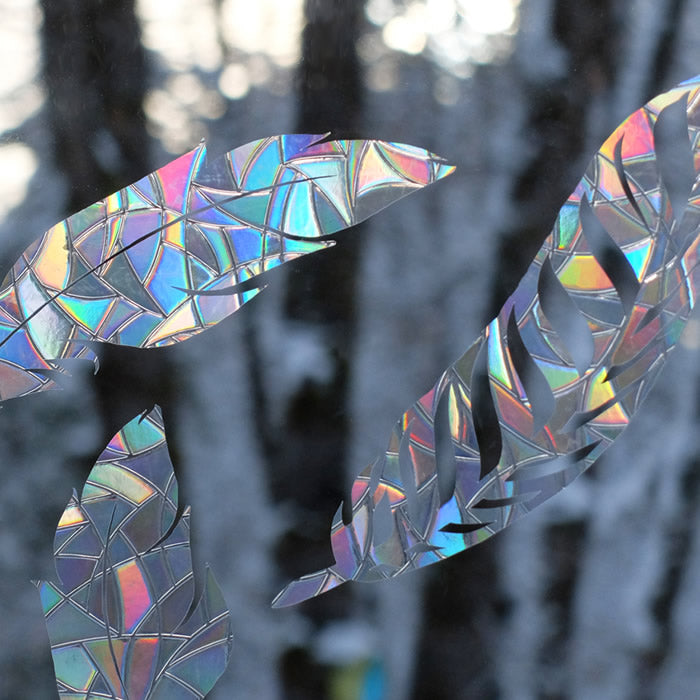 Feather Window Gems Set of 9 - Stained Glass Sun Catchers for Home Decor, DIY Crafts & Gift Ideas - Perfect for Windows, Doors, Nursery, Office & Party Decorations