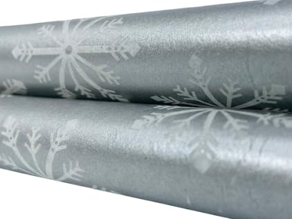 Premium Silver Gift Wrapping Paper for Kids - 80 Sheets (20