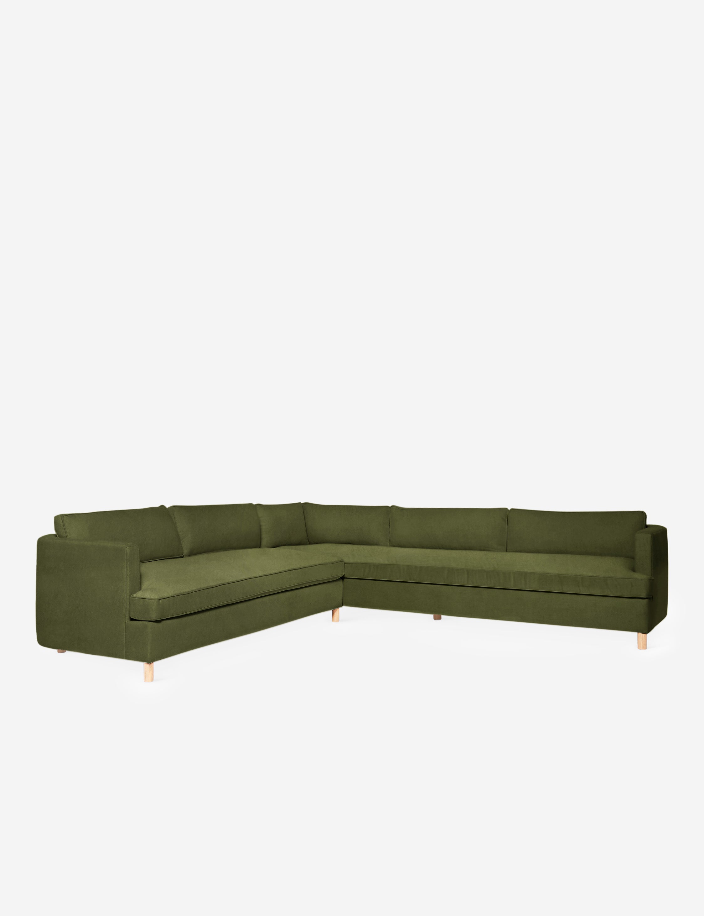 Belmont Corner Sectional Sofa by Ginny Macdonald - Modern L-Shaped Couch for Living Room, Family Room & Home Theater - Comfortable Fabric Upholstery with Reversible Chaise